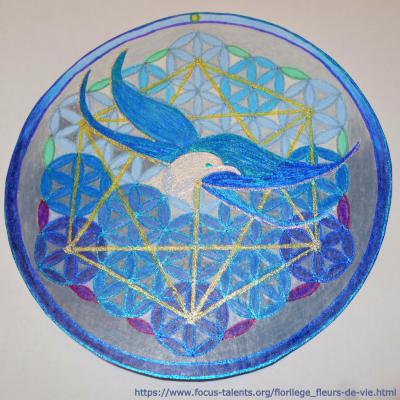 Fleur de vie - Eagle - Marie-Anne Delahaut
